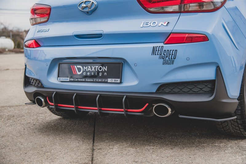 Maxton Racing Heckschürze V.1 für Hyundai I30 N Mk3 Hatchback HYI303NCNC-RS2B