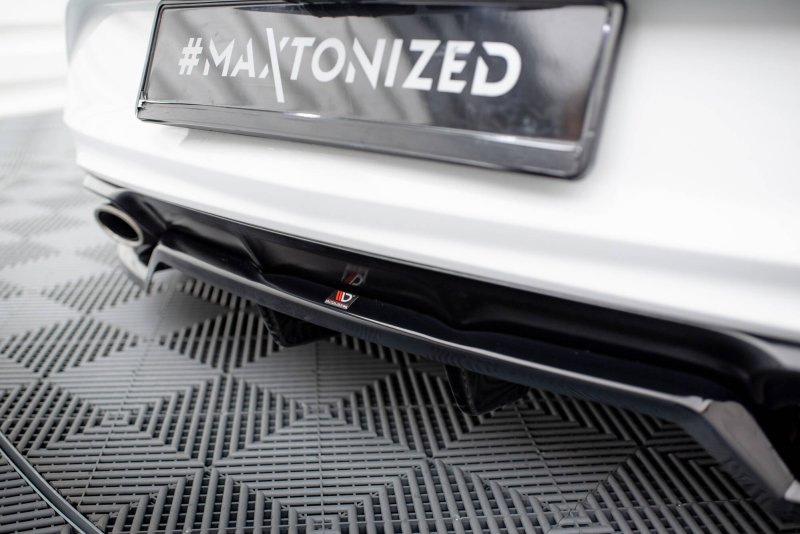 Maxton Mittlerer Cup Diffusor Heck Ansatz Opel Cascada schwarz Hochglanz OP-CA-1-RD1G+RD2-G