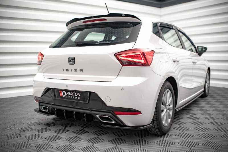 Maxton Heck Ansatz Flaps Diffusor für Seat Ibiza FR Mk5 schwarz Hochglanz SE-IB-5-RSD1-G