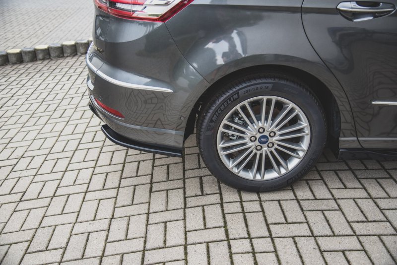 Maxton Heck Ansatz Flaps Diffusor für Ford S-Max Vignale Mk2 Facelift schwarz matt FO-SMAX-2F-VG-RSD1-T