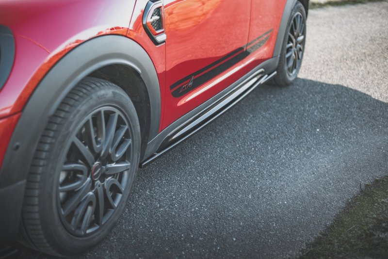 Maxton Seitenschweller Ansatz für Mini Countryman Mk2 F60 JCW schwarz matt MC-CO-2-JCW-SD1-T