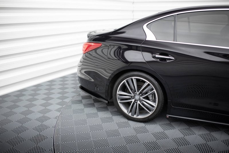 Maxton Heck Ansatz Flaps Diffusor V.2 Infiniti Q50 S Mk1 schwarz Hochglanz IN-Q50S-1-RSD2-G