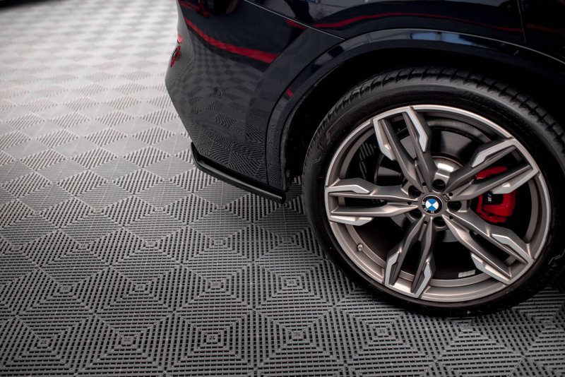 Maxton Heck Ansatz Flaps Diffusor für BMW X3 M40i / M40d G01 schwarz Hochglanz BM-X3-01-M40-RSD1-G