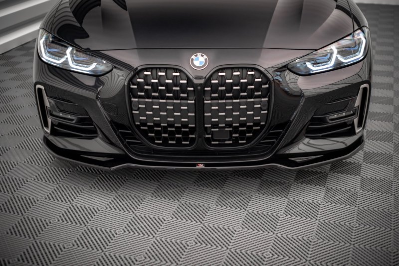 Maxton Front Ansatz V.3 für BMW 4er M-Paket G22 schwarz Hochglanz BM-4-G22-MPACK-FD3-G