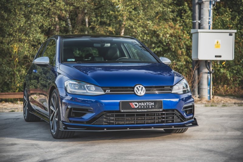 Maxton Racing Front Ansatz V.2 für passend für VW Golf 7 R / R-Line Facelift VWGO7FRCNC-FD3BRB