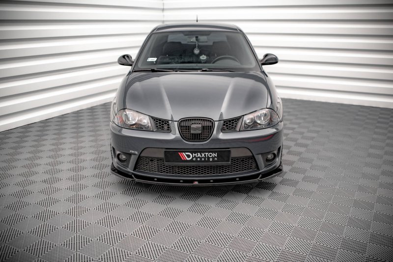 Maxton Front Ansatz V.2 für Seat Ibiza Cupra Mk3 schwarz Hochglanz SE-IB-3-CU-FD2-G