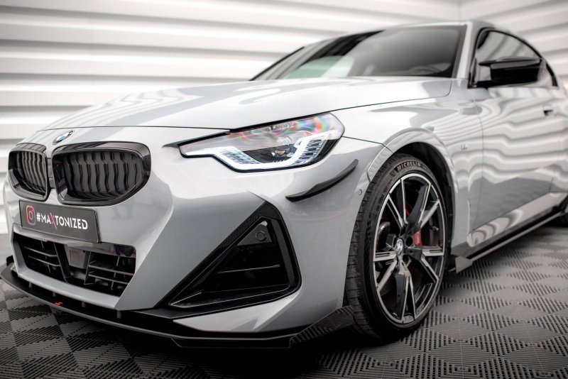 Maxton Stoßstangenflügel vorne (Canards) BMW 2 Coupe M-Paket / M240i G42 BM-2-42-MPACK-CAN1