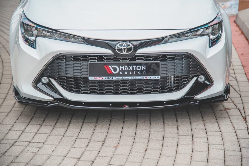 Maxton Front Ansatz V.2 für Toyota Corolla XII Touring Sports/ Hatchback schwarz Hochglanz TO-CO-12-FD2-G