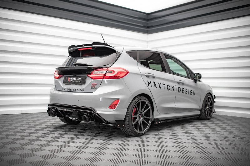 Maxton Heckscheiben Spoiler für Ford Fiesta Standard/ ST-Line/ ST schwarz Hochglanz FO-FI-8-H1-G