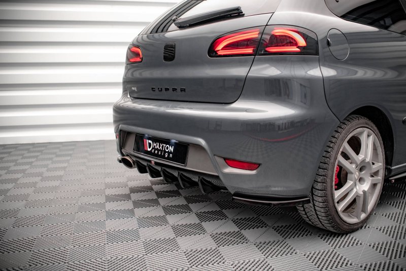 Maxton Diffusor Heck Ansatz für Seat Ibiza Cupra Mk3 schwarz Hochglanz SE-IB-3-CU-RS1-G