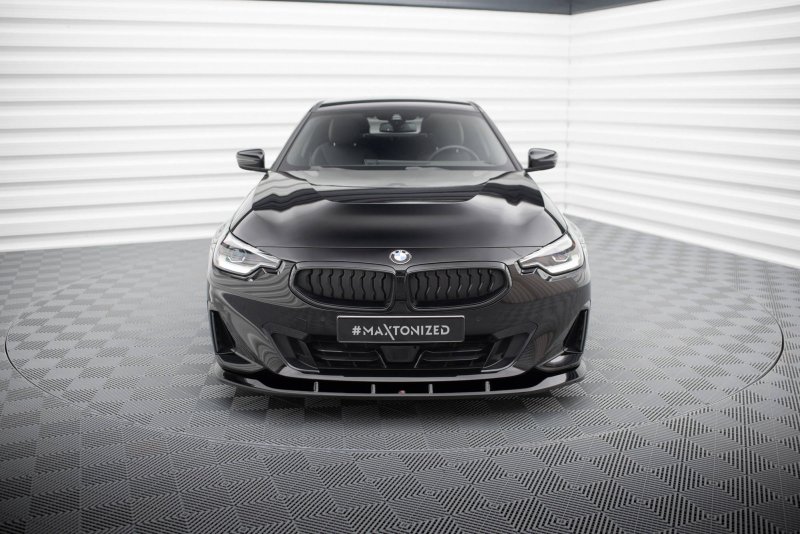 Maxton Front Ansatz V.1 BMW 2 Coupe G42 schwarz Hochglanz BM-2-G42-FD1-G