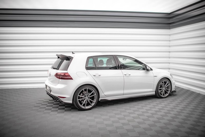 Maxton Seitenschweller Ansatz für V.2 für Volkswagen Golf R Mk7 schwarz Hochglanz VW-GO-7-R-SD2-G