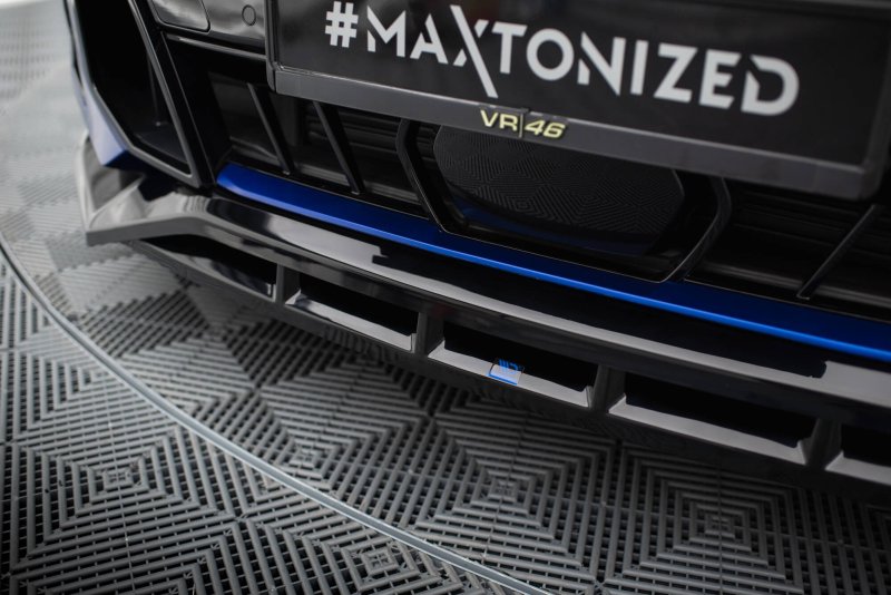 Maxton Front Ansatz V.2 BMW X5 M-Paket G05 Facelift schwarz Hochglanz BM-X5-05F-MPACK-FD2G+FD2R-G