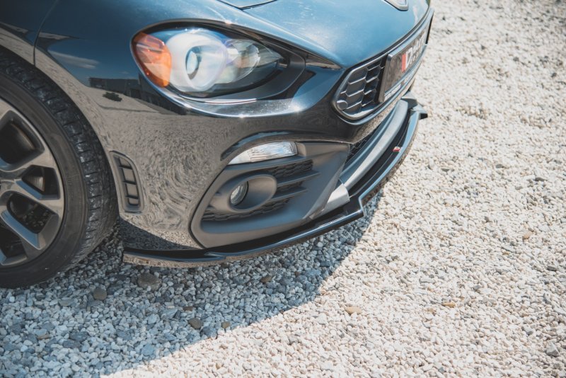Maxton Front Ansatz für Fiat 124 Spider Abarth schwarz Hochglanz FI-124-1-AB-FD2-G