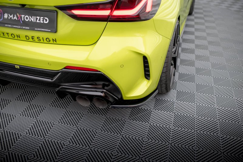 Maxton Heck Ansatz Flaps Diffusor V.1 für0 (heckansatz v.2) BMW 1er M-Paket / M135i F40 schwarz Hochglanz BM-1-40-M-RSD6-G