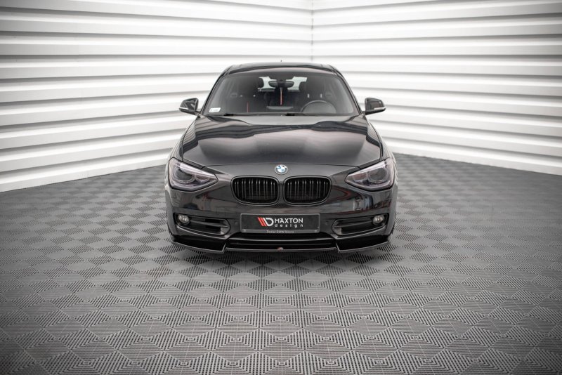 Maxton Front Ansatz V.2 für BMW 1er F20 schwarz Hochglanz BM-1-F20-FD2-G