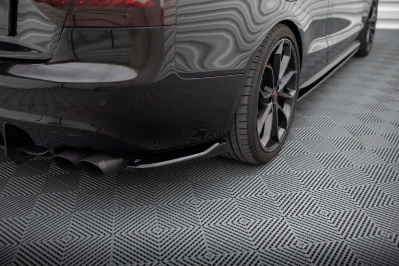 Maxton Heck Ansatz Flaps Diffusor V.1 Audi S5 / A5 S-Line Coupe / Cabriolet 8T schwarz Hochglanz AU-S5-1-RSD1-G