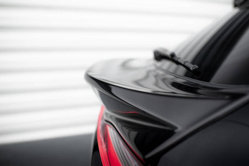 Maxton Unterer HeckSpoiler CAP Abrisskante 3D Porsche Macan GTS Mk1 Facelift 2 schwarz Hochglanz PO-MA-1F-GTS-CAP3D2-G