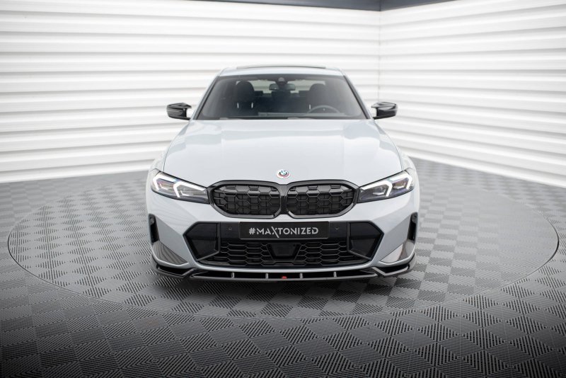 Maxton Front Ansatz V.1 für BMW 3er M340i / M-Paket G20 / G21 Facelift schwarz Hochglanz BM-3-G20F-MPACK-FD1-G