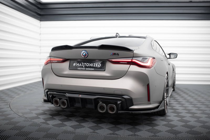 Maxton Heck Ansatz Flaps Diffusor V.5 (heckansatz v.1) BMW M4 G82 schwarz Hochglanz BM-4-G82-M-RSD5-G