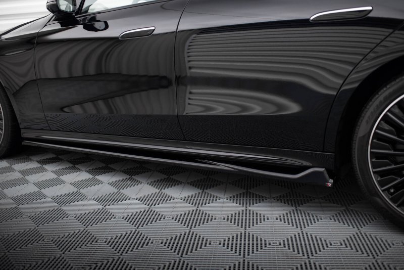 Maxton Seitenschweller Ansatz Mercedes-Benz E AMG-Line W214 schwarz Hochglanz ME-E-214-AMGLINE-SD1-G