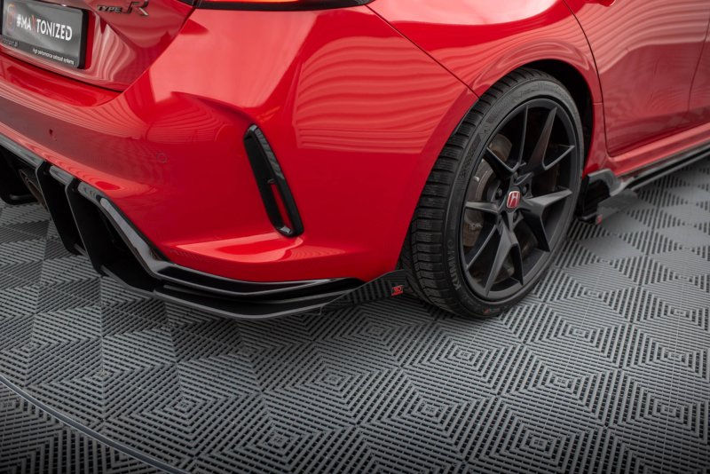 Maxton Hintere Seiten Flaps für Honda Civic Type-R Mk 11 schwarz Hochglanz HOCI11TYPERCNC-RSF1-G