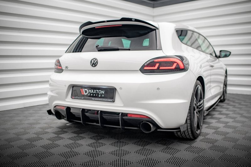 Maxton Spoiler CAP Abrisskante V.2 VW Scirocco R Mk3 schwarz Hochglanz VW-SC-3-R-CAP2-G