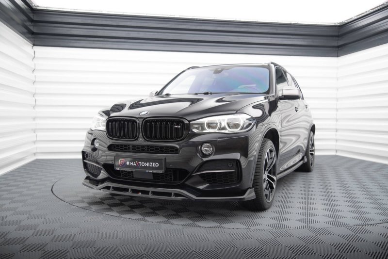 Maxton Front Ansatz V.3 BMW X5 M-Paket F15 schwarz Hochglanz BM-X5-15-M-FD3G+FD3R-G