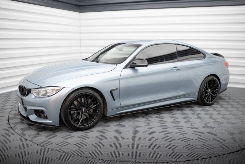 Maxton Street Pro Seitenschweller Ansatz BMW 4er Coupe / Gran Coupe / Cabrio M-Paket F32 / F36 / F33 BM4F32MPACKCNC-SD2BRB