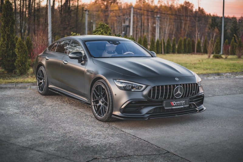 Maxton Seitenschweller Ansatz für Mercedes-AMG GT 53 4-Door Coupe schwarz Hochglanz ME-GT-4D-53-SD1-G