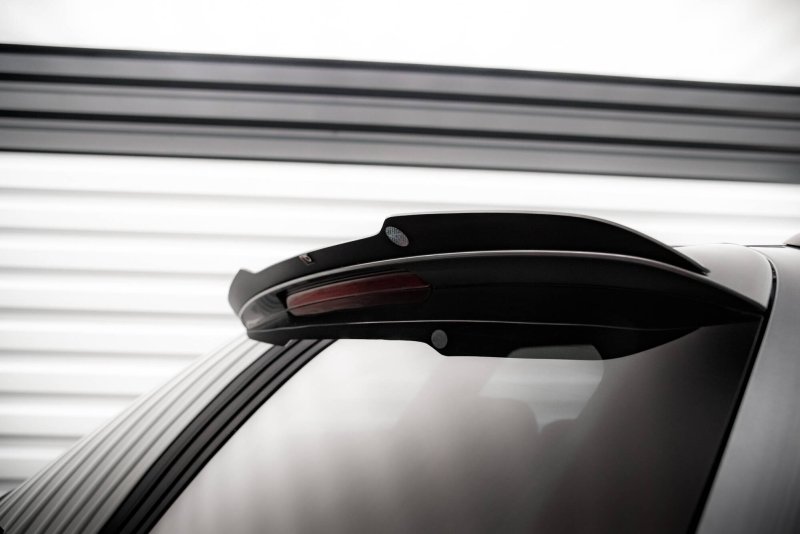 Maxton Spoiler CAP Abrisskante Audi A4 S-Line / S4 Avant B8 Facelift schwarz Hochglanz AU-A4-B8F-SLINE-AV-CAP1-G