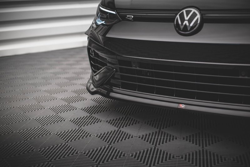 Maxton Front Ansatz V.6 für Volkswagen Golf R Mk8 schwarz Hochglanz VW-GO-8-R-FD6-G