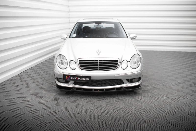Maxton Front Ansatz Mercedes-Benz E 55 AMG W211 schwarz Hochglanz ME-E-211-AMG-FD1-G
