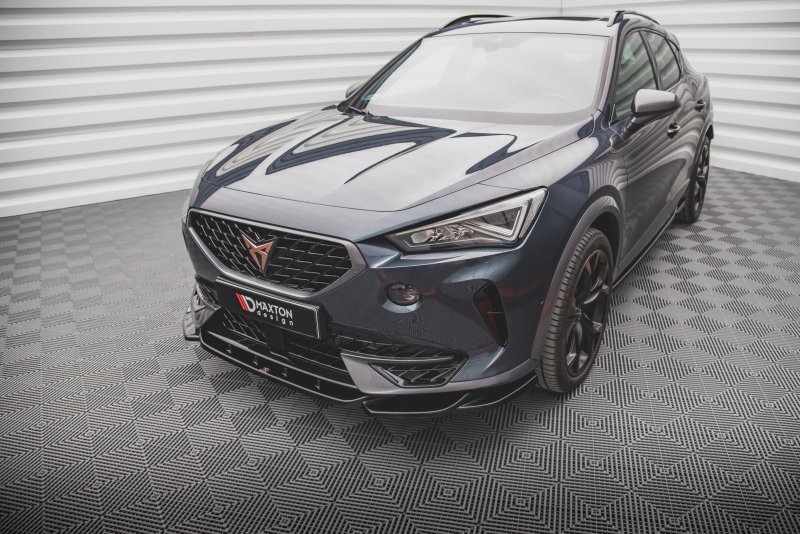 Maxton Front Ansatz V.1 für Cupra Formentor schwarz Hochglanz CU-FO-1-FD1-G