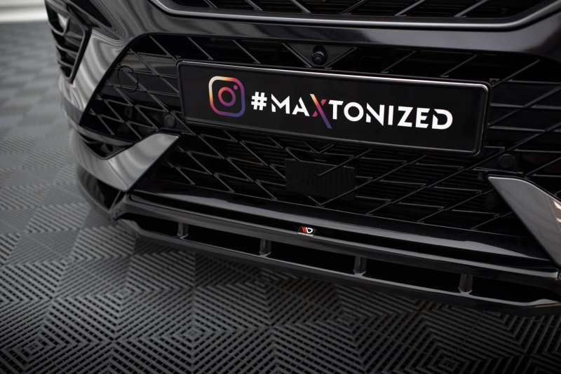 Preview: Maxton Front Ansatz Cupra Ateca Mk1 Facelift schwarz Hochglanz CU-AT-1F-FD1G+FD1R-G