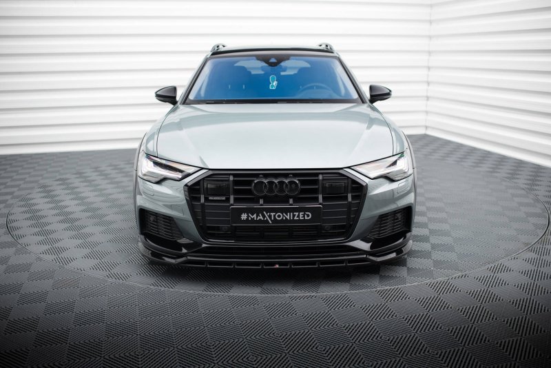 Maxton Front Ansatz Audi A6 Allroad C8 schwarz Hochglanz AU-A6-C8-AR-FD1G+FD1R-G