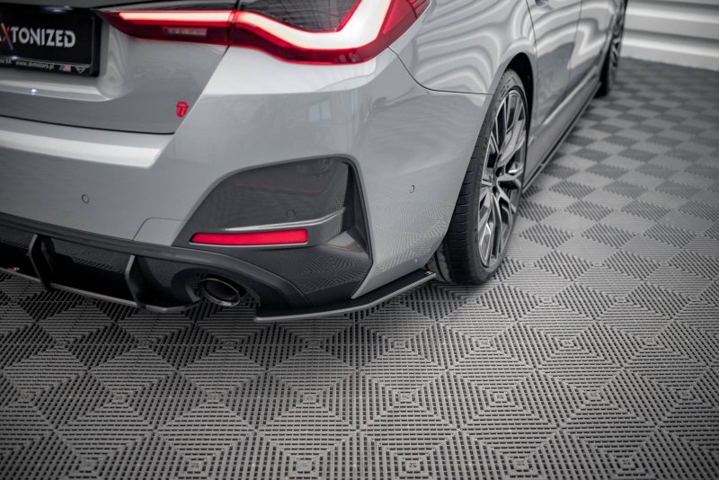 Maxton Street Pro Heck Ansatz Flaps Diffusor für BMW 4er Gran Coupe M-Paket G26 BM4G26MPACKGCCNC-RSD1BRB