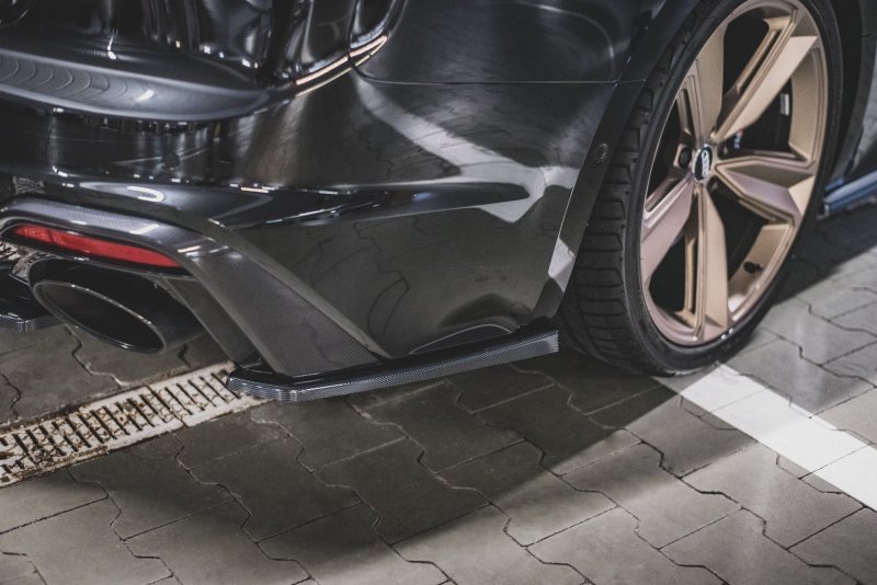 Maxton Heck Ansatz Flaps Diffusor für Audi RS5 F5 Facelift schwarz Hochglanz AU-RS5-2F-RSD1-G