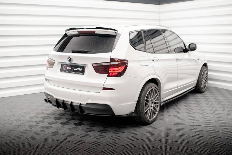Maxton Heck Ansatz Flaps Diffusor für BMW X3 M-Paket F25 schwarz Hochglanz BM-X3-25-MPACK-RSD2-G