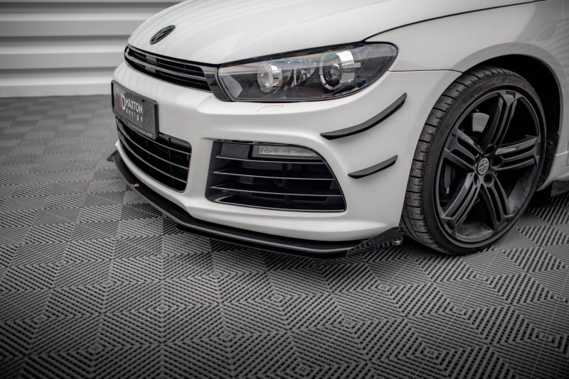 Maxton Front Flaps VW Scirocco R Mk3 schwarz Hochglanz VWSC3RCNC-FSF1-G