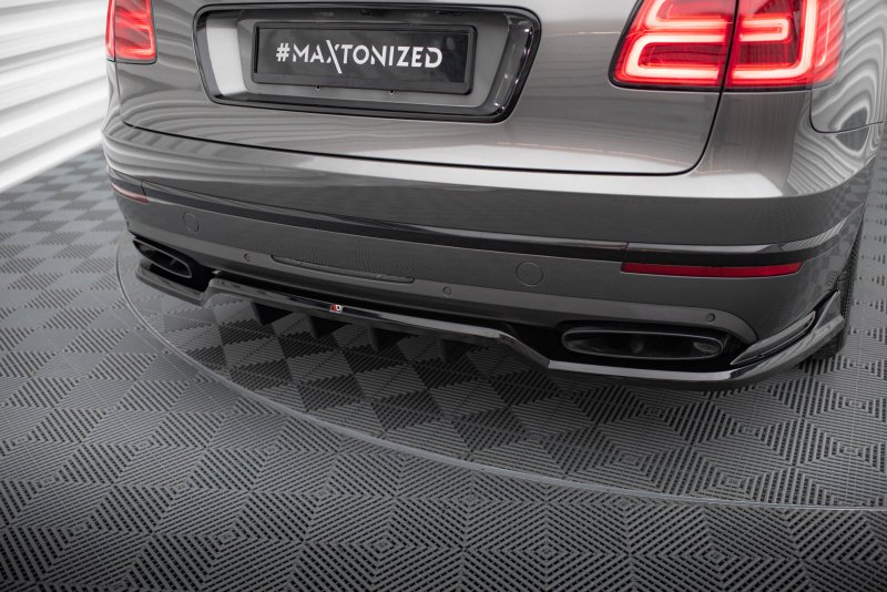 Maxton Mittlerer Cup Diffusor Heck Ansatz Bentley Bentayga Mk1 schwarz Hochglanz BE-BE-1-RD1G+RD2-G