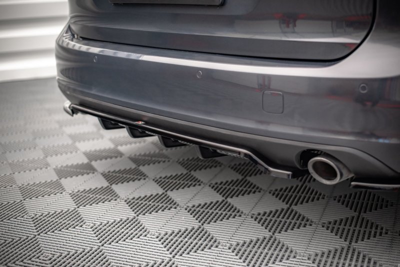 Maxton Mittlerer Diffusor Heck Ansatz DTM Look für Volvo V90 Mk2 schwarz Hochglanz VO-V90-2-RD1G+RSD1-G
