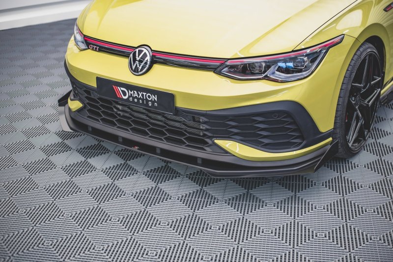 Maxton Flaps Volkswagen Golf 8 GTI Clubsport schwarz Hochglanz VWGO8GTICSCNC-FSF1-G