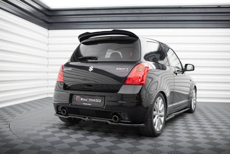Maxton Spoiler CAP Abrisskante Suzuki Swift Sport Mk4 schwarz Hochglanz SZ-SW-4-SPORT-CAP1-G