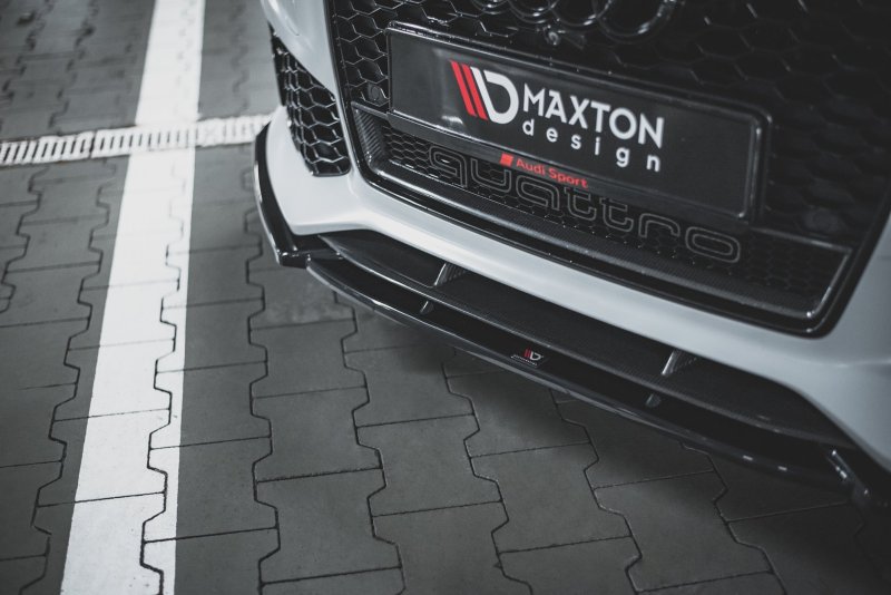 Maxton Front Ansatz V.4 für Audi RS6 C7 schwarz Hochglanz AU-RS6-C7-FD4-G