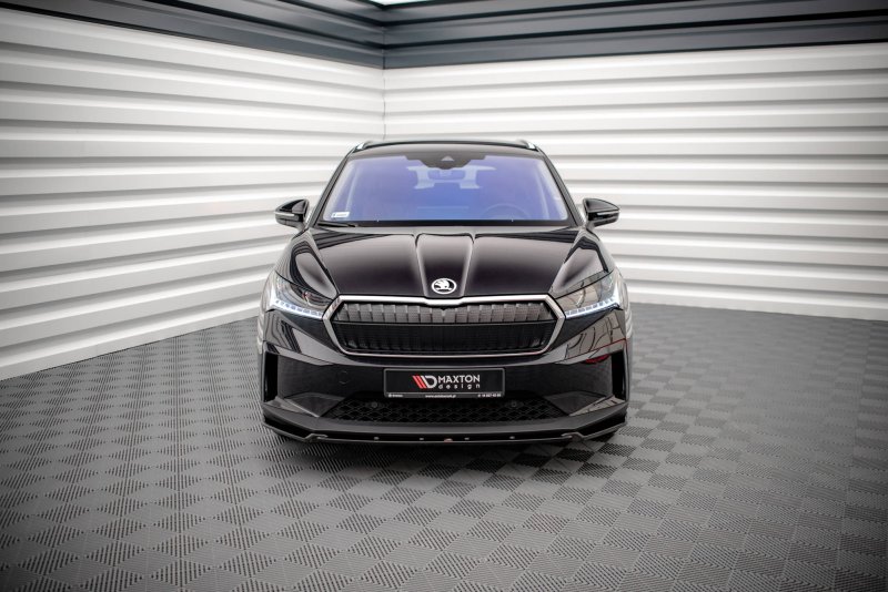 Maxton Front Ansatz V.2 für Skoda Enyaq iV schwarz Hochglanz SK-EN-1-FD2-G