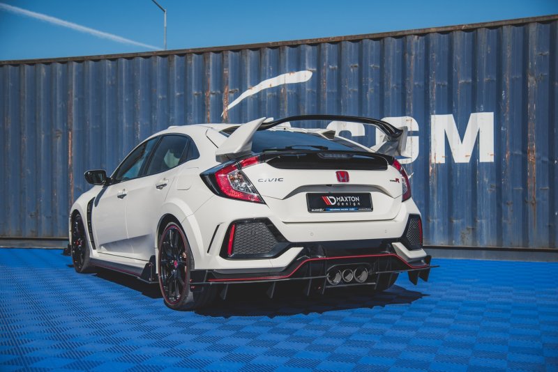 Maxton Racing Diffusor Heck Ansatz für Honda Civic X Type R HOCI10TYPERCNC-RS1BRB