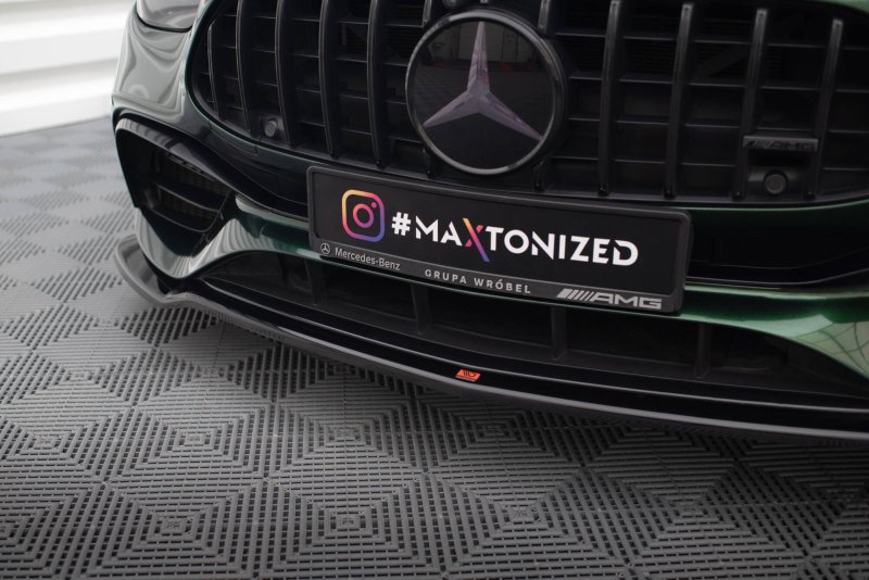 Maxton Front Ansatz V.1 Mercedes-AMG E63 W213 Facelift schwarz Hochglanz ME-E-213F-63-FD1-G