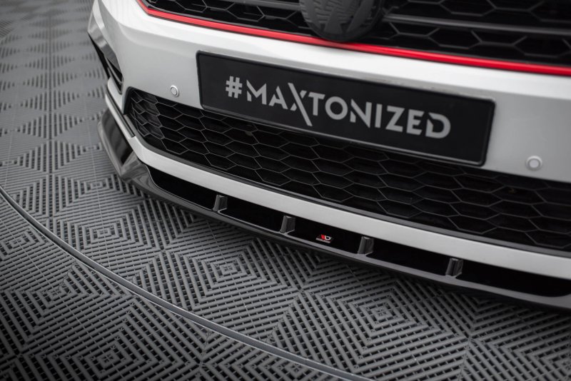Maxton Front Ansatz V.1 VW Passat GT B8 Facelift USA schwarz Hochglanz VW-PA-B7-GT-FD1-G