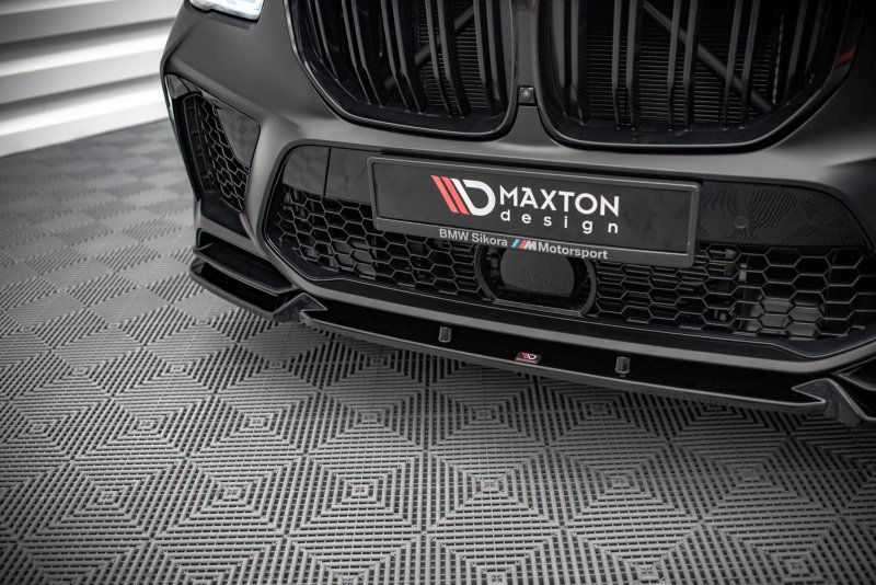 Maxton Front Ansatz V.1 für BMW  X5M F95 schwarz Hochglanz BM-X5M-05-FD1-G